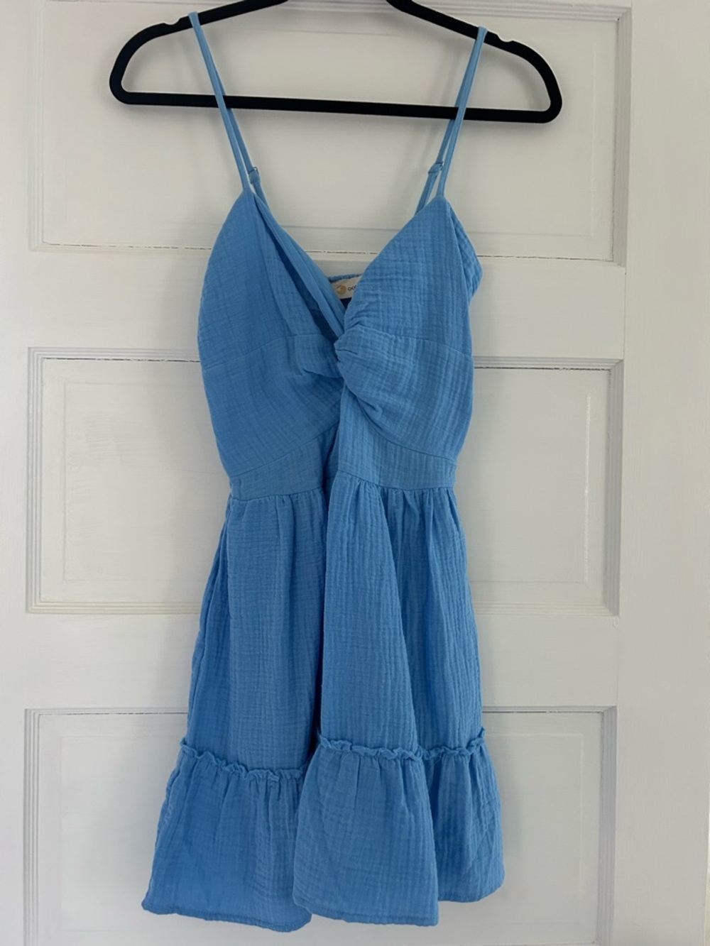 Ocean Drive Sky Blue Gauze Tiered Sundress